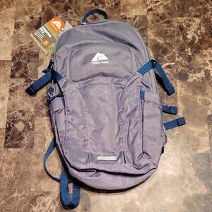 Ozark Trail Gray Backpack with Blue Accents
